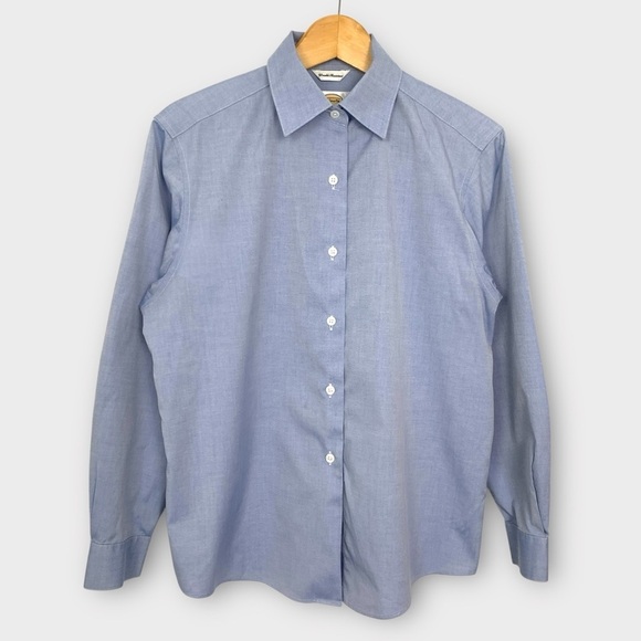Talbots Chambray Oxford Shirt - Picture 5 of 6